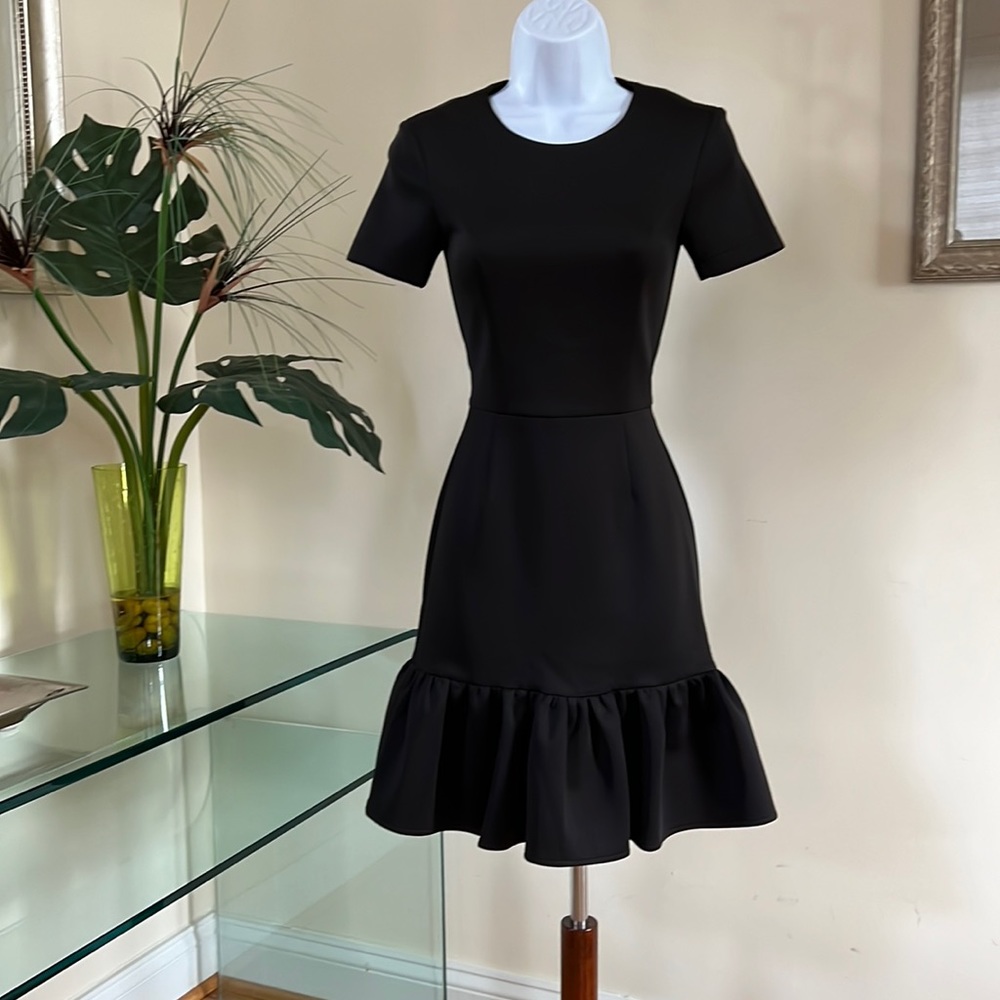 Opening Ceremony Lotus Dropped Ruffle Hem Dress